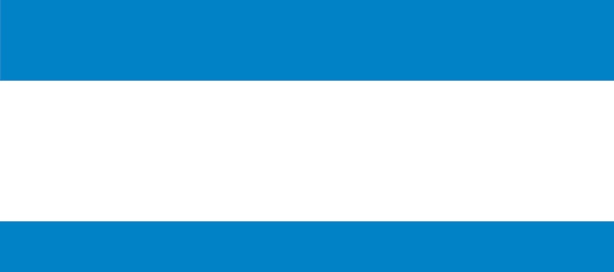 Decorative blue and white stripes